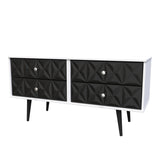 Pixel 4 Drawer Bed Box with Dark Scandinavian Legs - Welcome Furniture