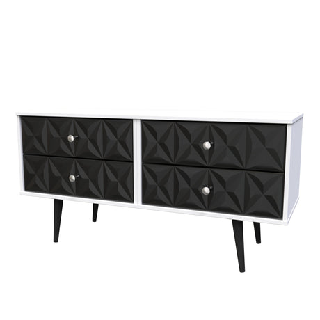 Pixel 4 Drawer Bed Box with Dark Scandinavian Legs - Welcome Furniture