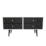 Pixel 4 Drawer Bed Box with Dark Scandinavian Legs - Welcome Furniture