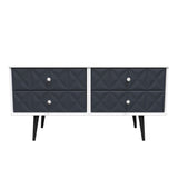 Pixel 4 Drawer Bed Box with Dark Scandinavian Legs - Welcome Furniture