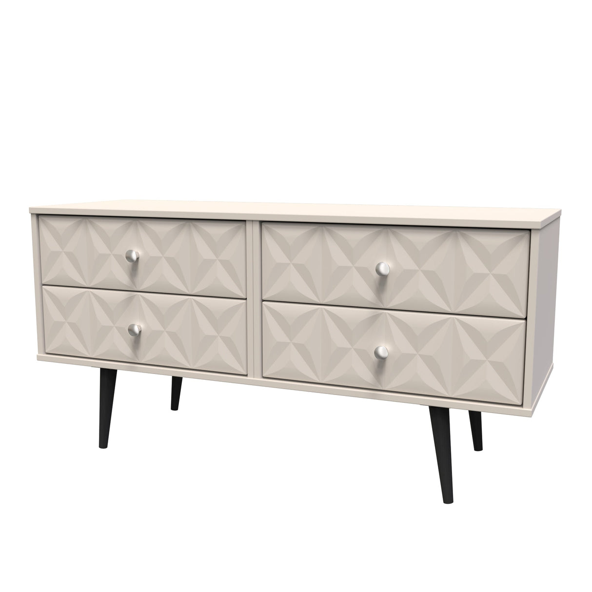 Pixel 4 Drawer Bed Box with Dark Scandinavian Legs - Welcome Furniture