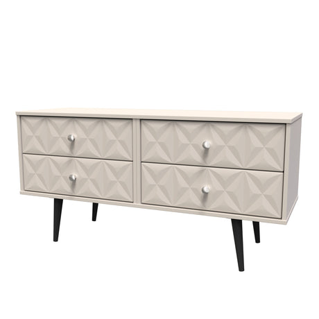 Pixel 4 Drawer Bed Box with Dark Scandinavian Legs - Welcome Furniture