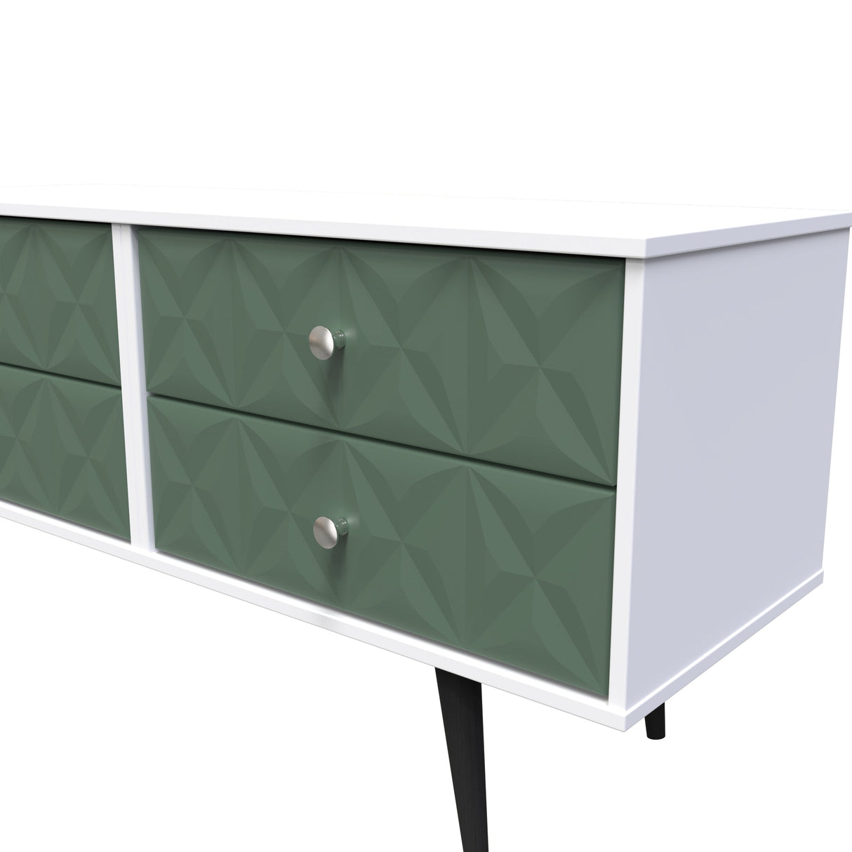 Pixel 4 Drawer Bed Box with Dark Scandinavian Legs - Welcome Furniture