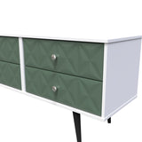 Pixel 4 Drawer Bed Box with Dark Scandinavian Legs - Welcome Furniture
