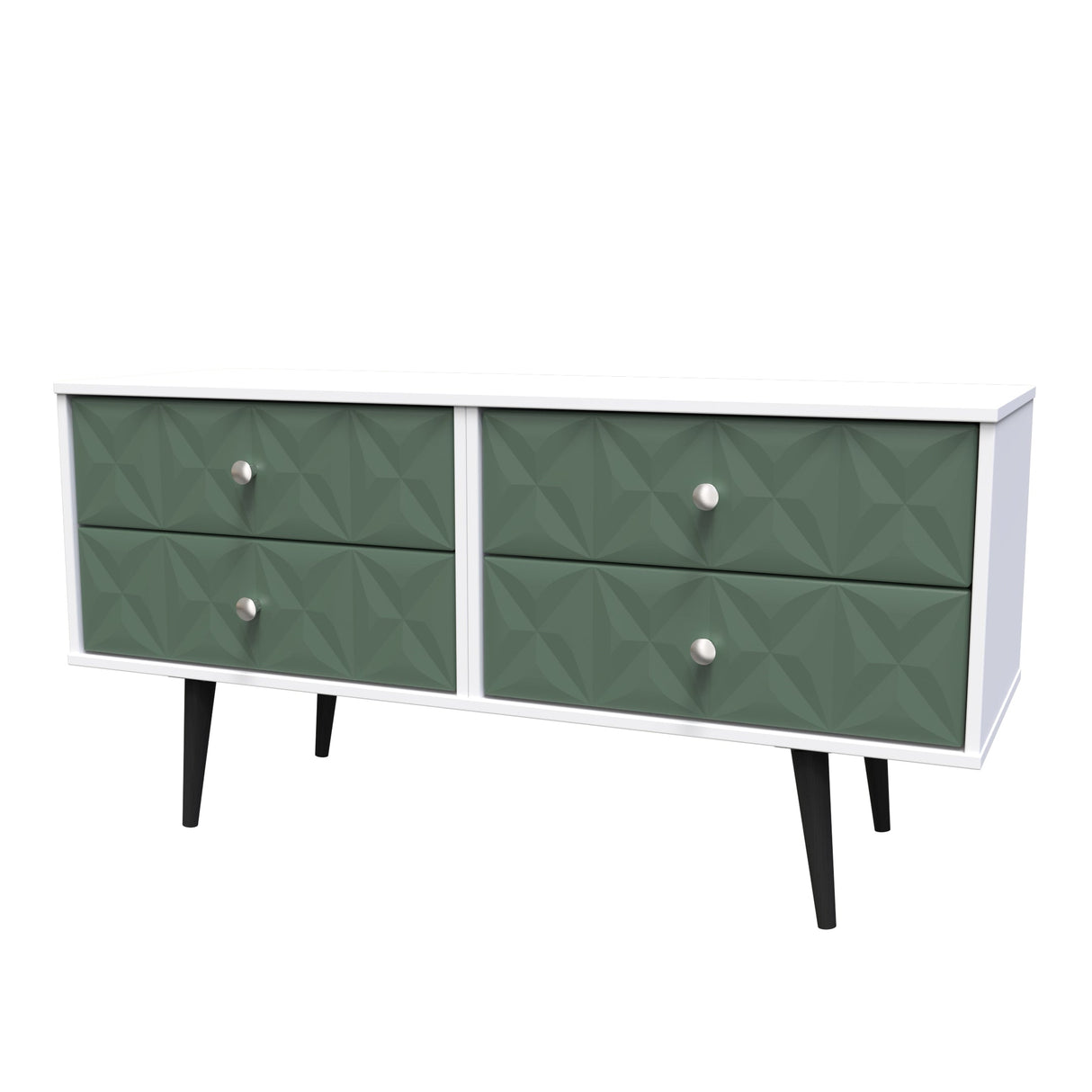 Pixel 4 Drawer Bed Box with Dark Scandinavian Legs - Welcome Furniture