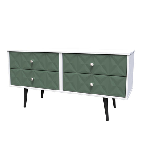 Pixel 4 Drawer Bed Box with Dark Scandinavian Legs - Welcome Furniture