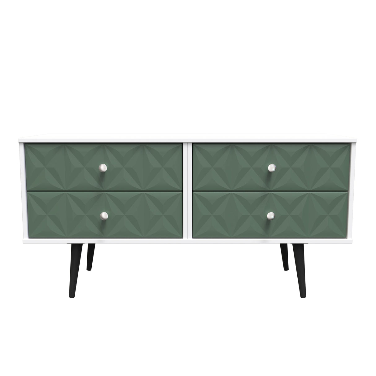 Pixel 4 Drawer Bed Box with Dark Scandinavian Legs - Welcome Furniture