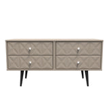 Pixel 4 Drawer Bed Box with Dark Scandinavian Legs - Welcome Furniture