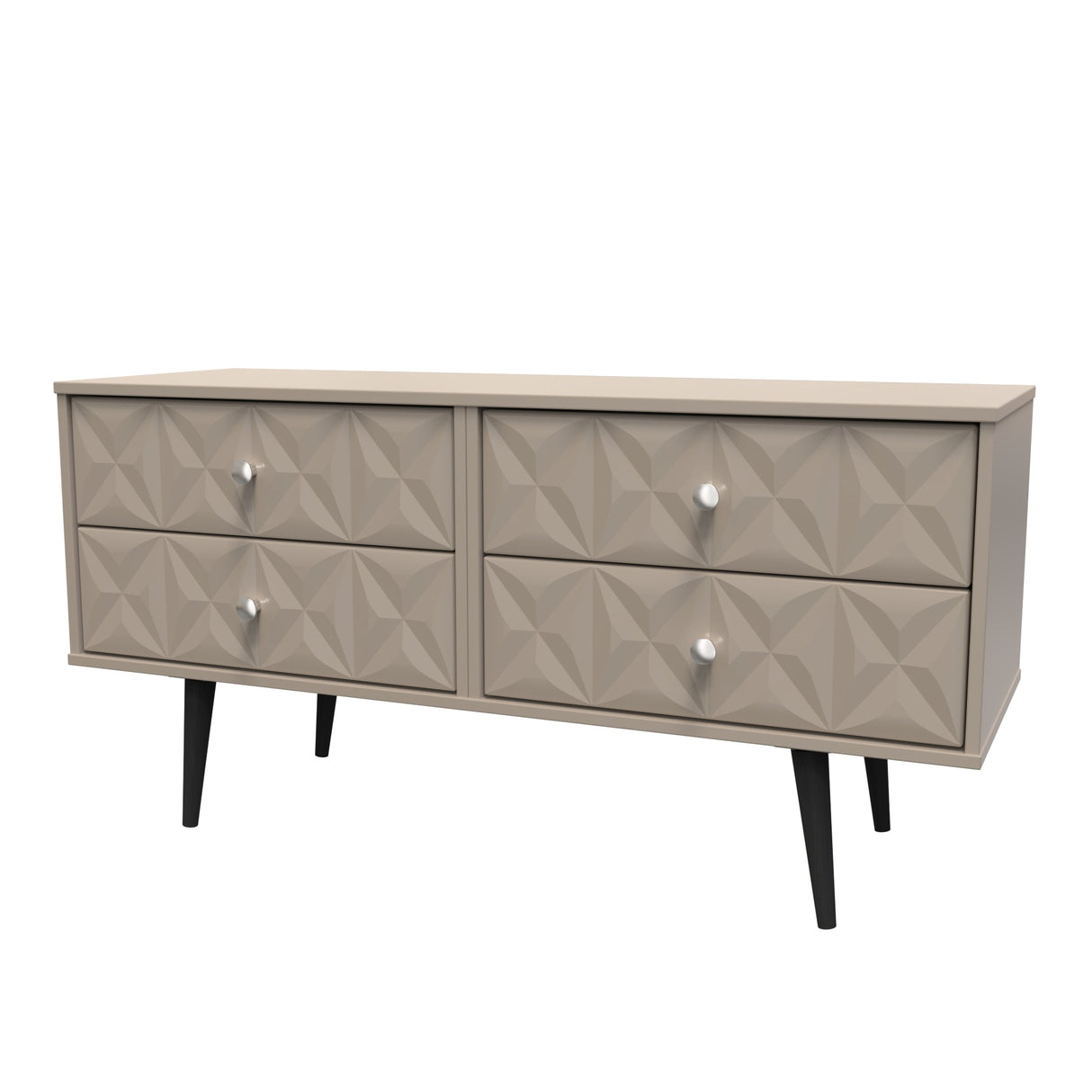 Pixel 4 Drawer Bed Box with Dark Scandinavian Legs - Welcome Furniture