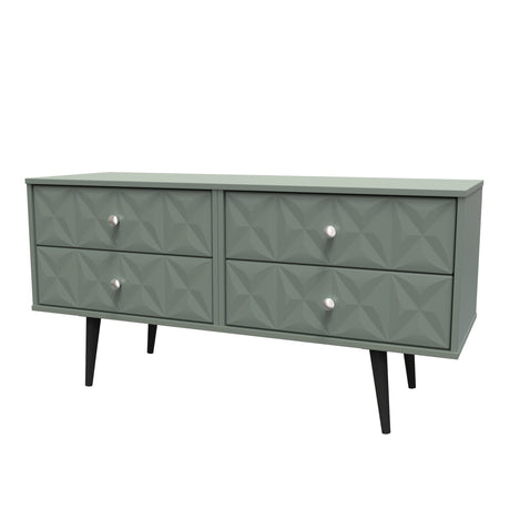 Pixel 4 Drawer Bed Box with Dark Scandinavian Legs - Welcome Furniture