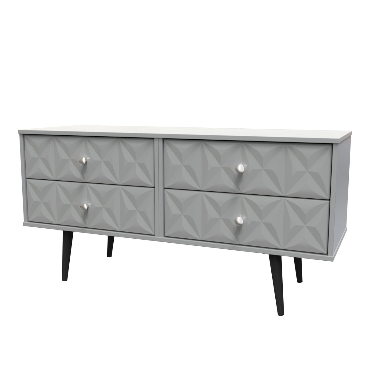 Pixel 4 Drawer Bed Box with Dark Scandinavian Legs - Welcome Furniture
