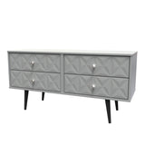 Pixel 4 Drawer Bed Box with Dark Scandinavian Legs - Welcome Furniture