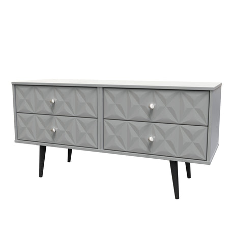 Pixel 4 Drawer Bed Box with Dark Scandinavian Legs - Welcome Furniture