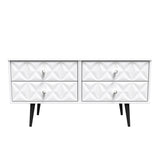 Pixel 4 Drawer Bed Box with Dark Scandinavian Legs - Welcome Furniture