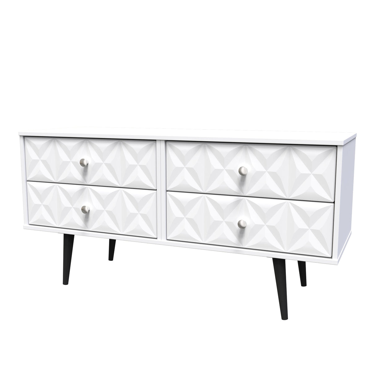 Pixel 4 Drawer Bed Box with Dark Scandinavian Legs - Welcome Furniture