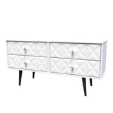 Pixel 4 Drawer Bed Box with Dark Scandinavian Legs - Welcome Furniture