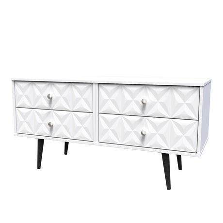 Pixel 4 Drawer Bed Box with Dark Scandinavian Legs - Welcome Furniture