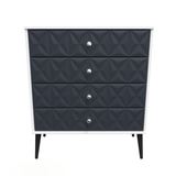 Pixel 4 Drawer Chest with Dark Scandinavian Legs - Welcome Furniture