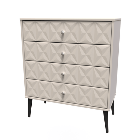 Pixel 4 Drawer Chest with Dark Scandinavian Legs - Welcome Furniture