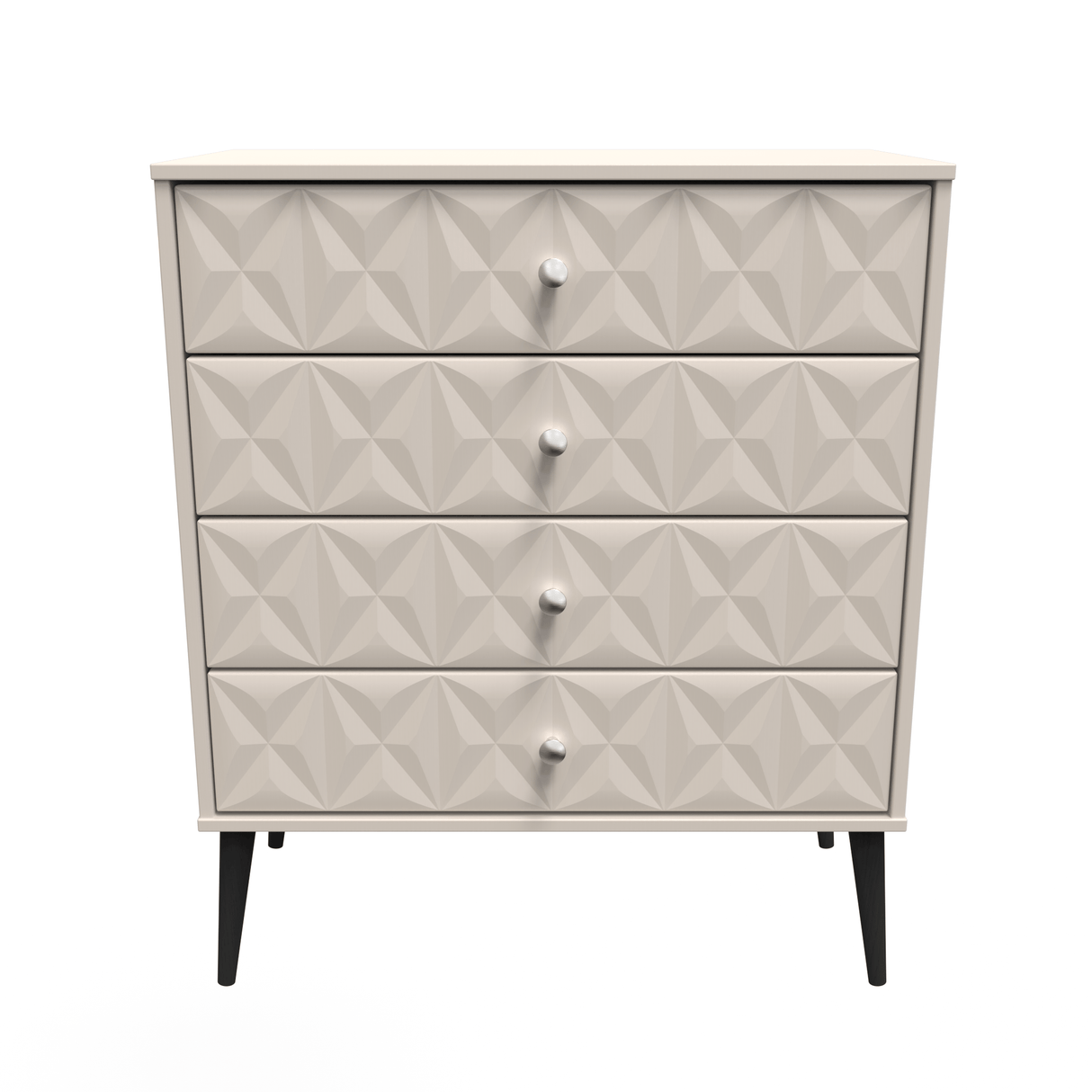 Pixel 4 Drawer Chest with Dark Scandinavian Legs - Welcome Furniture