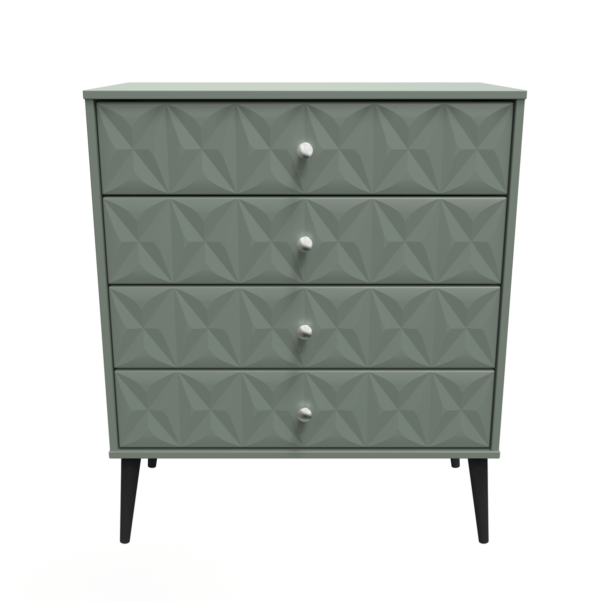 Pixel 4 Drawer Chest with Dark Scandinavian Legs - Welcome Furniture