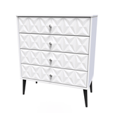 Pixel 4 Drawer Chest with Dark Scandinavian Legs - Welcome Furniture