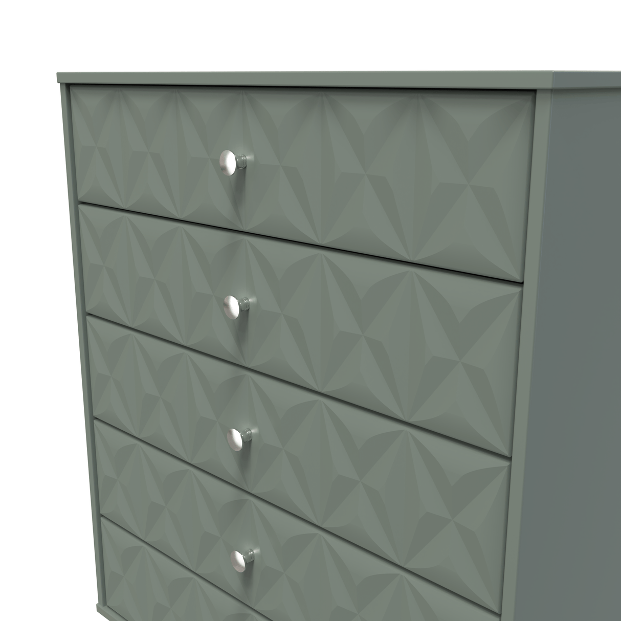 Pixel 5 Drawer Chest with Dark Scandinavian Legs - Welcome Furniture