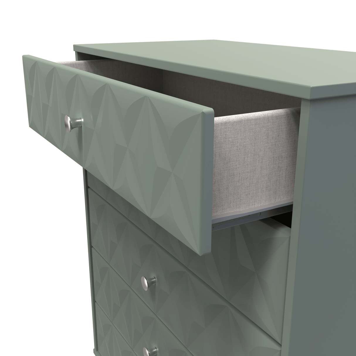 Pixel 5 Drawer Chest with Dark Scandinavian Legs - Welcome Furniture