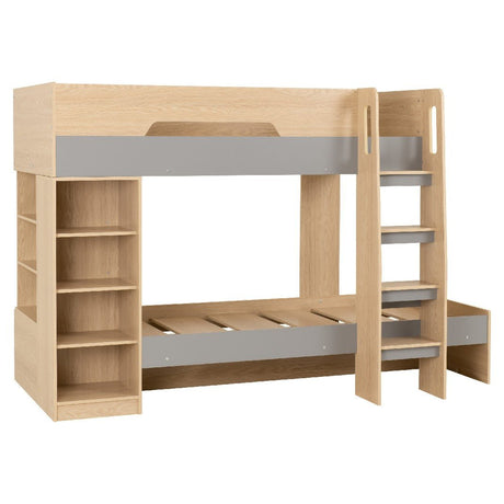 Pluto Single 3ft Bunk Bed With Storage - Seconique