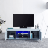 Polar LED Large 2 Door 1 Shelf TV Unit - GFW
