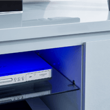 Polar LED Large 2 Door 1 Shelf TV Unit - GFW