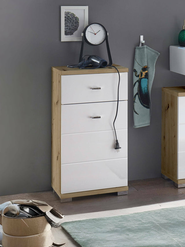 Pool 1 Door 1 Drawer Bathroom Storage Cabinet - Julian Bowen