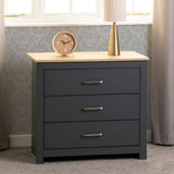 Portland 3 Drawer Chest - Seconique