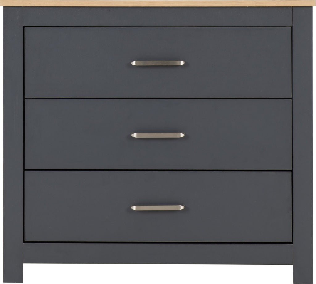 Portland 3 Drawer Chest - Seconique