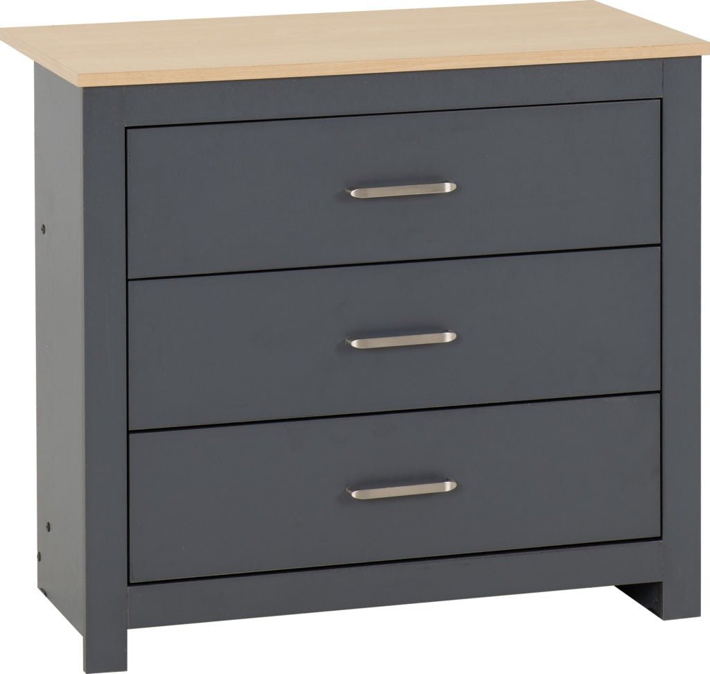 Portland 3 Drawer Chest - Seconique