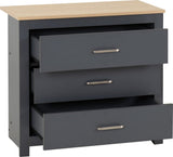 Portland 3 Drawer Chest - Seconique