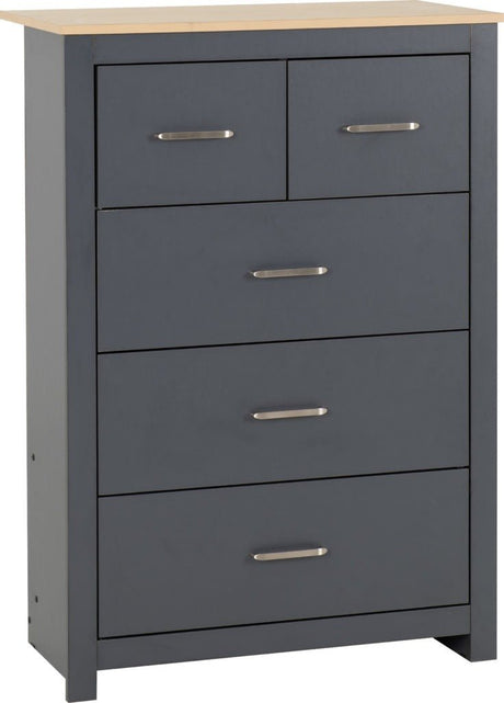 Portland 3+2 Drawer Chest - Seconique