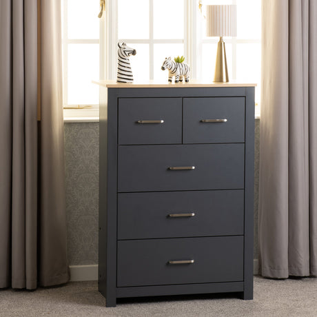Portland 3+2 Drawer Chest - Seconique