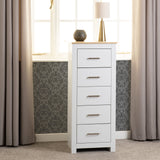 Portland 5 Drawer Narrow Tallboy Chest - Seconique
