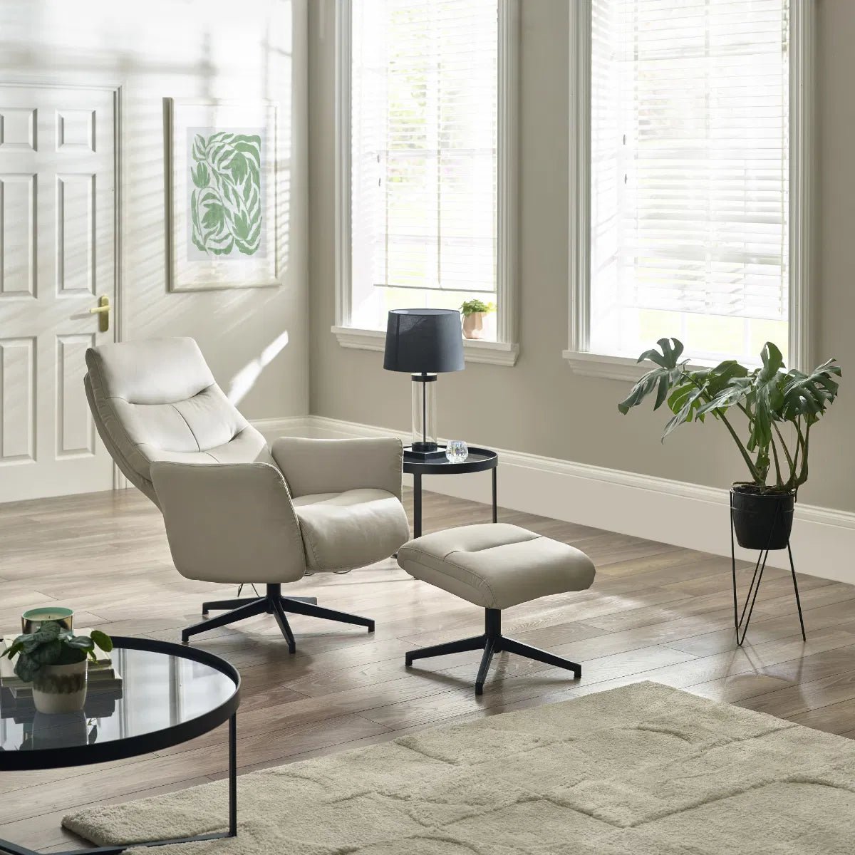 Priya Reclining Chair with Foot Stool - Julian Bowen