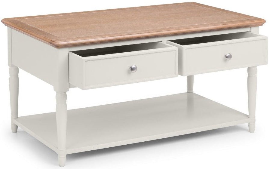 Provence 2 Drawer Coffee Table - Julian Bowen