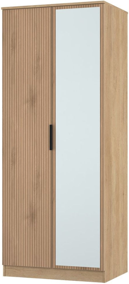 Java Mirrored 2 Door Double Wardrobe