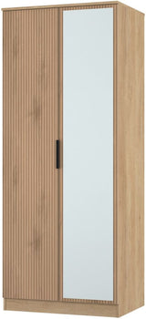 Java Mirrored 2 Door Double Wardrobe