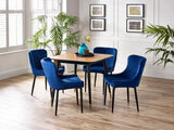 Findlay Square Dining Table & 4 Luxe Dining Chairs