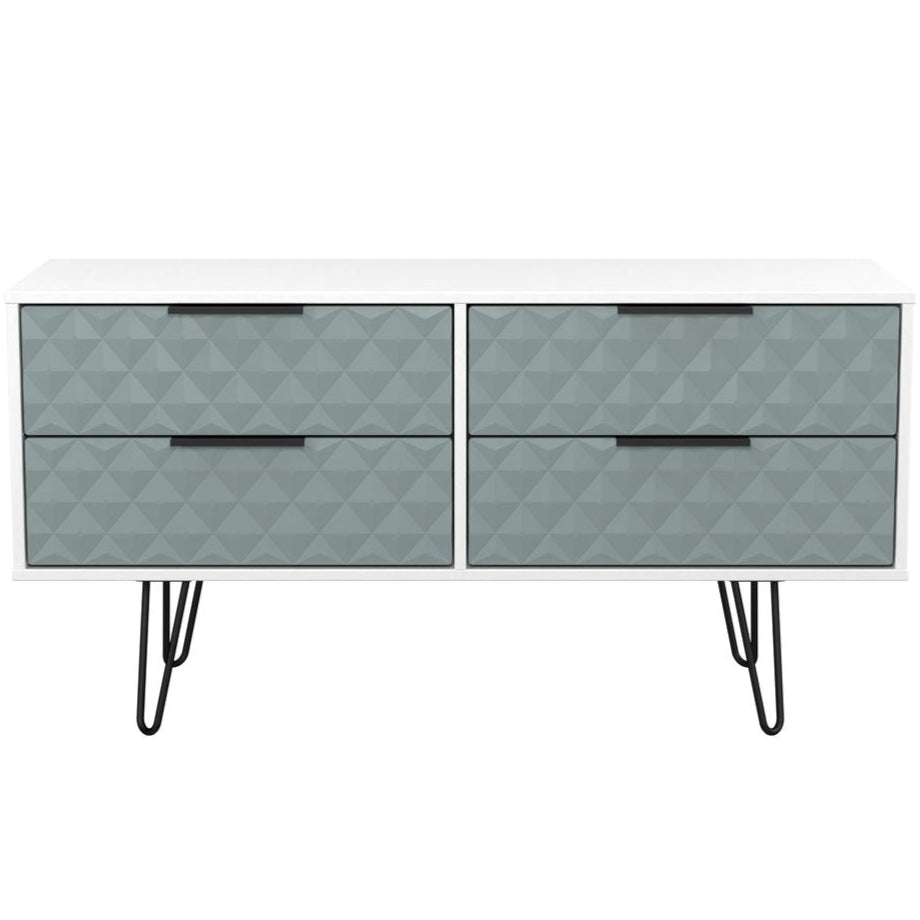 Harlequin 4 Drawer Bed Box with Black Hairpin Legs