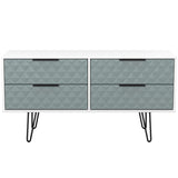 Harlequin 4 Drawer Bed Box with Black Hairpin Legs