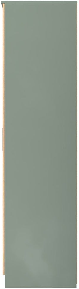 Java Tall Mirrored 2 Drawer 3 Door Triple Wardrobe