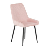 Quebec Straight Edge Dining Set with 4 Avery Chairs - Seconique