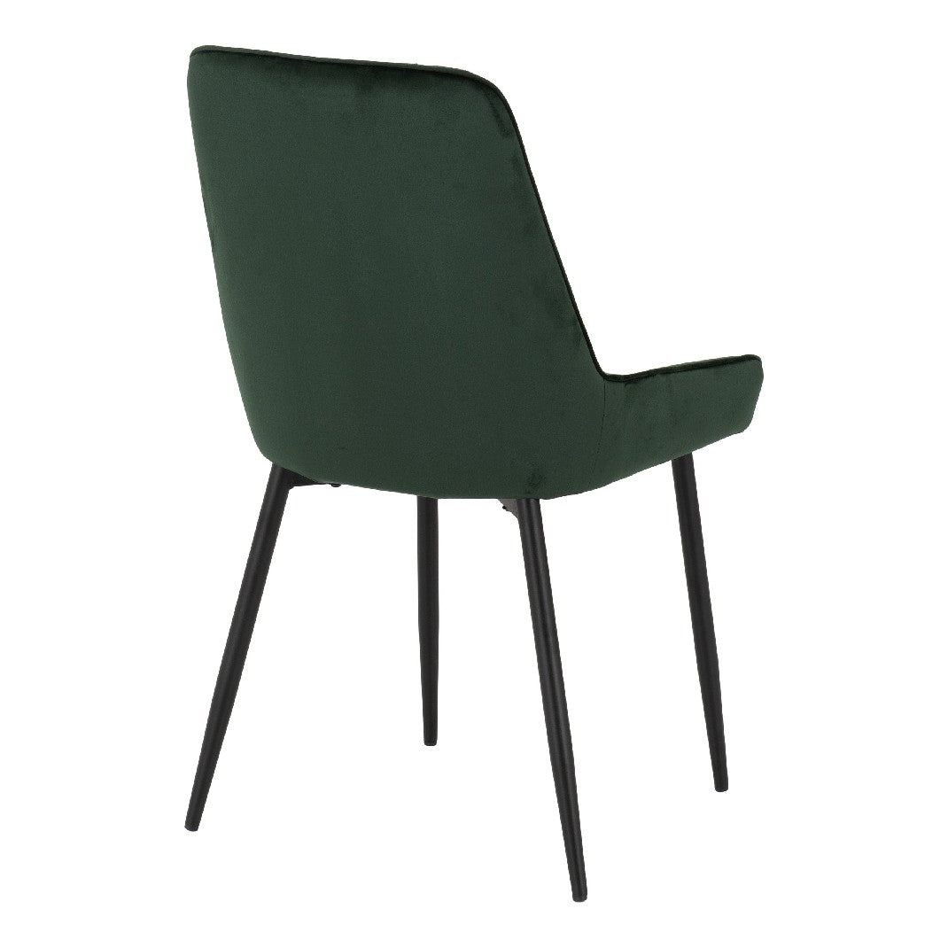 Quebec Straight Edge Dining Set with 4 Avery Chairs - Seconique