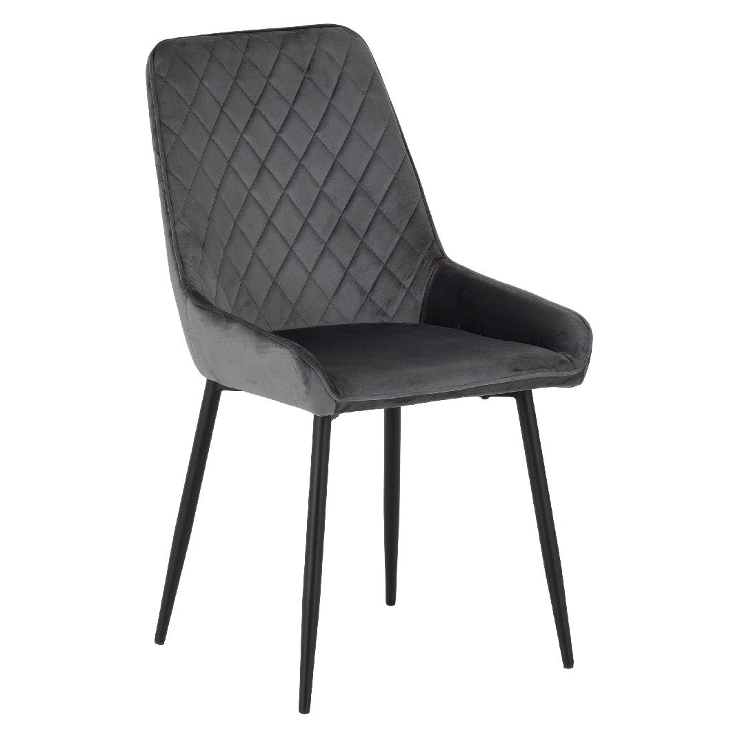 Quebec Straight Edge Dining Set with 4 Avery Chairs - Seconique